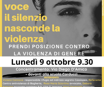Manifestazione contro la violenza sulle donne: lunedì 9 ottobre