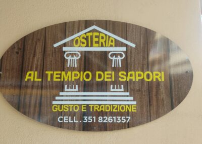 Osteria “At the Temple of Tastes”