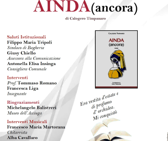 At the Museo Dell’Acciuga in Aspra the presentation of the book: “Ainda” – Friday, January 12, 2024