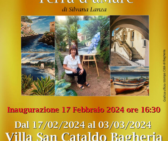 “Terra d’aMare” mostra personale di Silvana Lanza a villa San Cataldo – Dal 17 Febbraio sino al 03 Marzo 2024