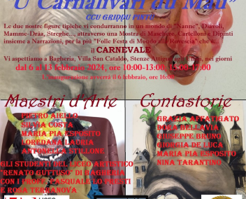 Carnilivari a Baaria: il 6 febbraio si inaugura “U carnalivari du Màu” – Visitabile sino al 13 Febbraio a villa San Cataldo