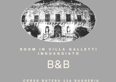 Zimmer in der Villa Galletti Inguaggiato