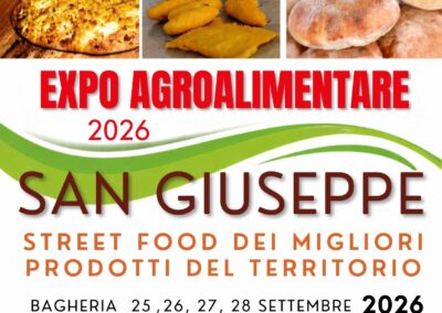 Expo Agroalimentare San Giuseppe: Bagheria celebra le sue eccellenze nella “Città del Gusto” – Dal 25 al 28 settembre 2026
