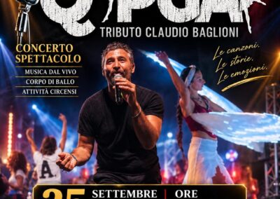 Festa di San Giuseppe. Stasera: “QPGA – Tributo a Claudio Baglioni”: musica, danza e spettacolo in piazza Matrice – Venedì 25 settembre 2026