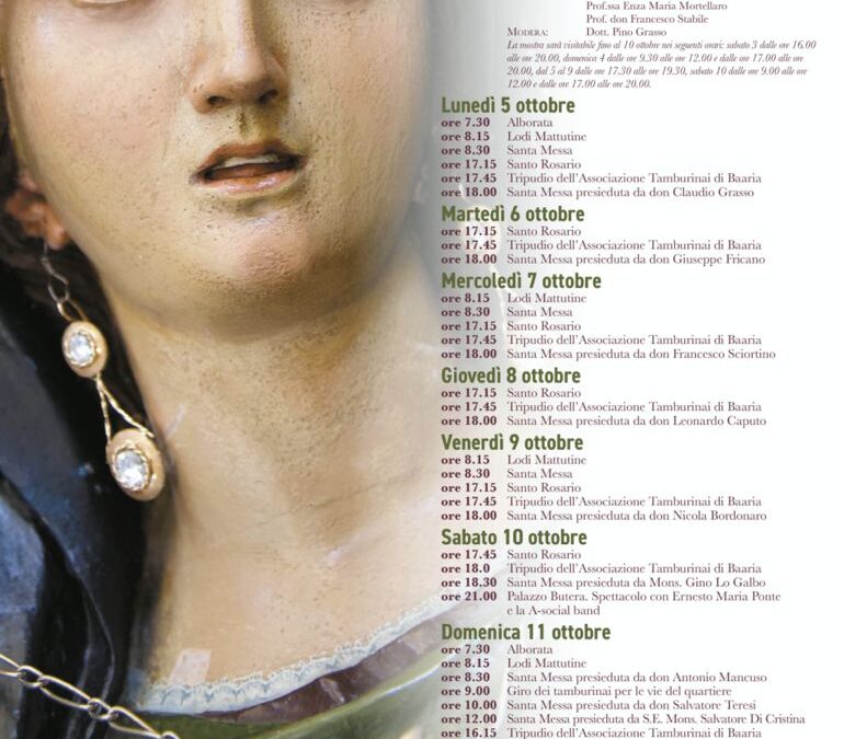 Bagheria celebra la solennità di Maria Santissima Addolorata: ecco il programma di fede e tradizione – Dal 3 all’11 ottobre 2026